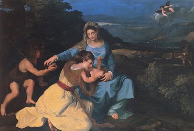 Madonna mit dem Kind, Heilige Katharina und Heiliger Johannes von Pietro da Cortona